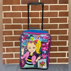 Nickelodeon Pink and Blue Kids Rolling Backpack